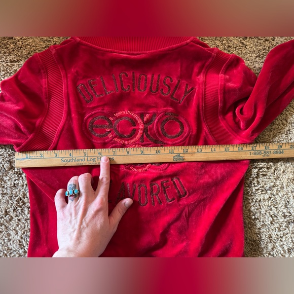 Ecko Red Velour Track Jacket - Picture 4 of 5